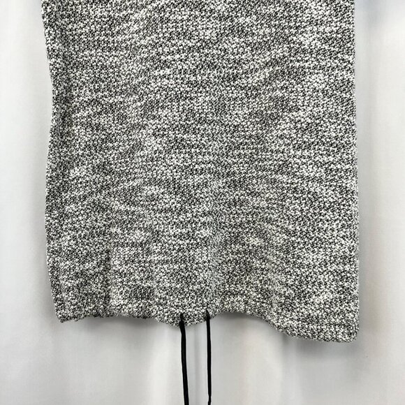 Lou & Grey Womens Short Sleeve Top Drawstring Hem Black/White Medium - Picture 4 of 8
